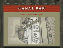 Tablet Screenshot of canalbar.com